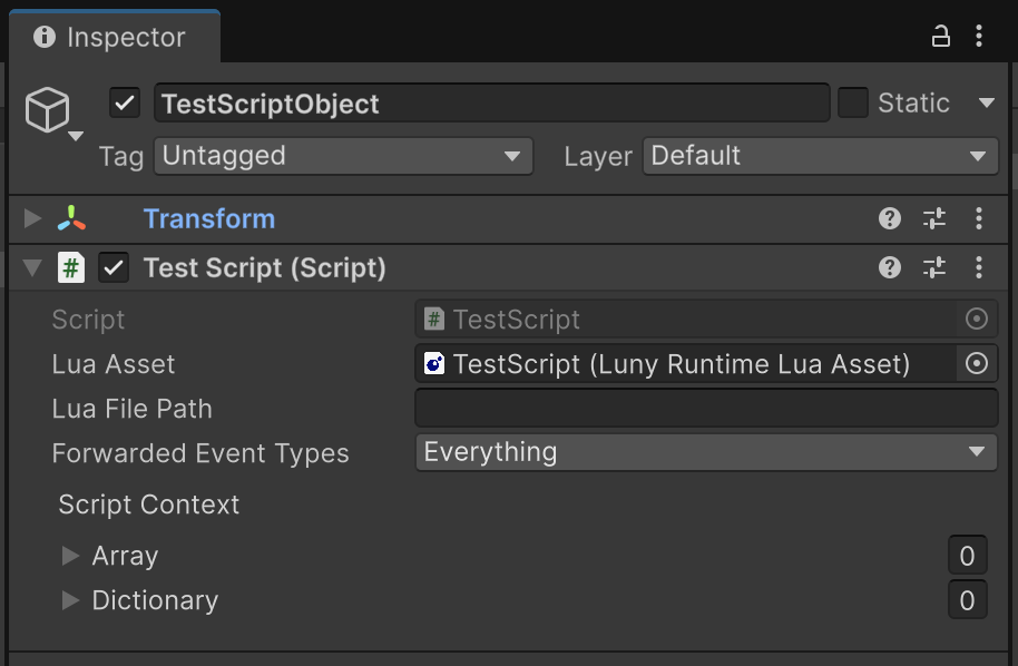 lunyscript inspector